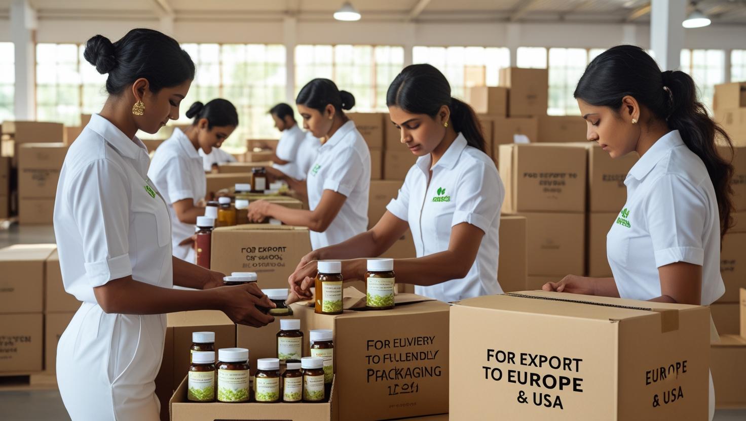 Herbal export industry from India